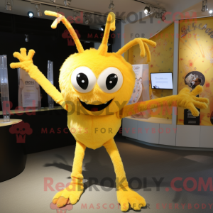 Yellow Spider mascot...