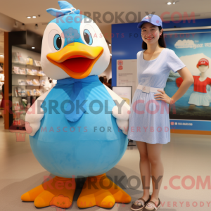Sky Blue Geese mascot...
