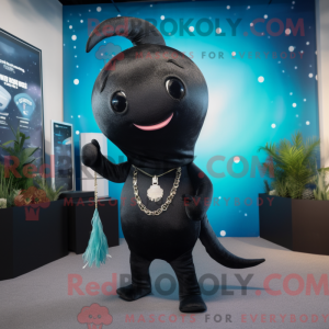 Black Narwhal mascot...