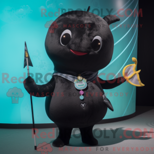 Black Narwhal mascot...