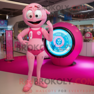 Postava maskota Pink Soccer...