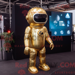 Guld Astronaut maskot...