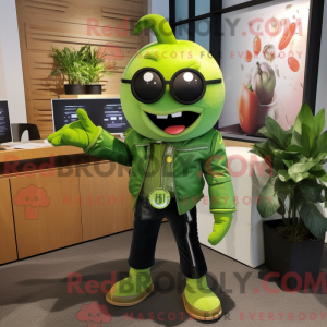 Lime Green Tomato mascot...