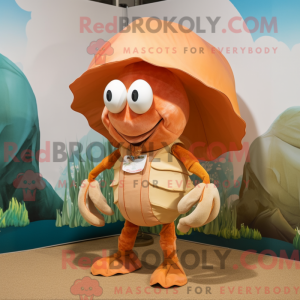 Peach Hermit Crab mascot...