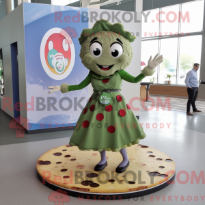 Olive Pizza maskot kostume...