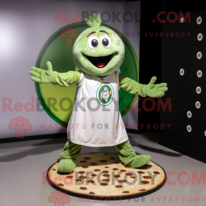 Olive Pizza mascot costume...