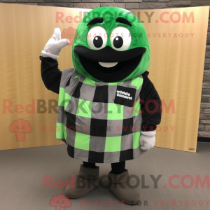Black Green Bean mascot...