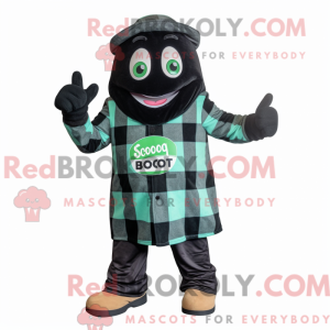 Black Green Bean mascot...