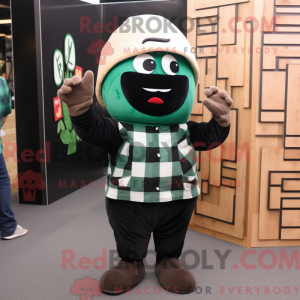 Black Green Bean mascot...