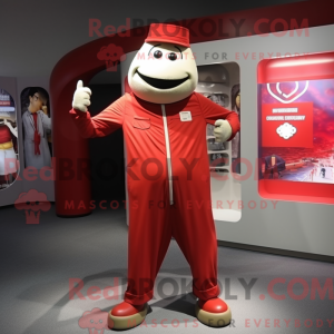Red Ray mascot costume...