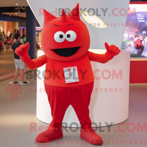 Red Ray mascot costume...
