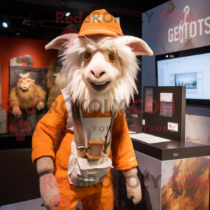 Ferrugem Angorá Geit maskot...