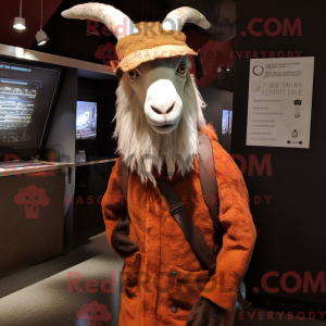 Ferrugem Angorá Geit maskot...