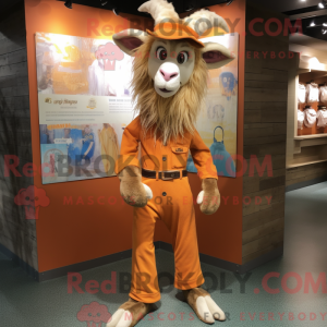 Ferrugem Angorá Geit maskot...