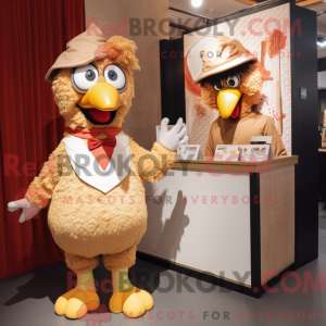 Tan Chicken Parmesan mascot...