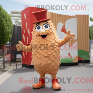 Tan Chicken Parmesan mascot...