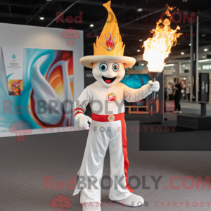 White Fire Eater maskot...