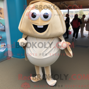 Beige Clam Chowder maskot...