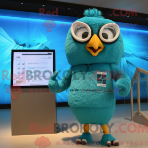 Turquoise Falcon mascot...