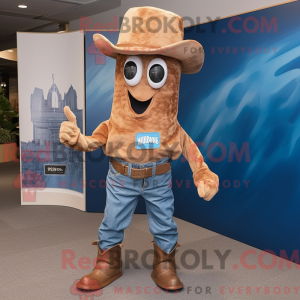 Brown Squid mascot costume...