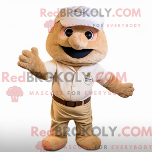 Béžová postava maskota Pho...