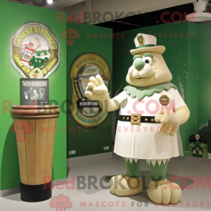 Tan Green Beer mascot...