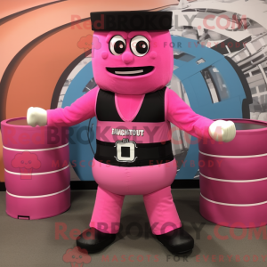 Pink Ring Master mascot...