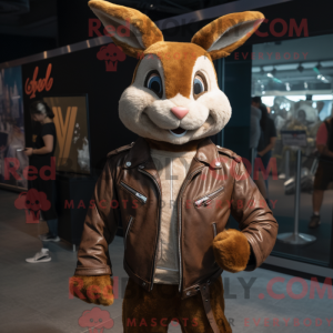 Brun kanin maskot kostume...