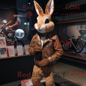 Brun kanin maskot kostume...