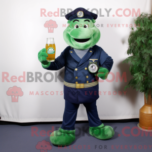 Navy Green Beer mascot...