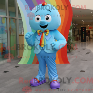 Sky Blue Rainbow maskot...