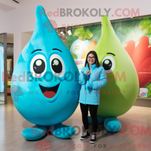 Turkis pære maskot kostume...