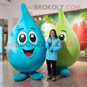 Turquoise Pear mascot...