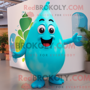 Turquoise Pear mascot...