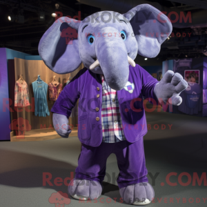 Purple Elephant mascot...