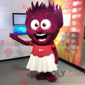 Maroon Tooth Fairy maskot...