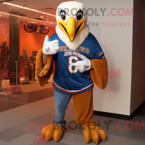 Orange Bald Eagle mascot...