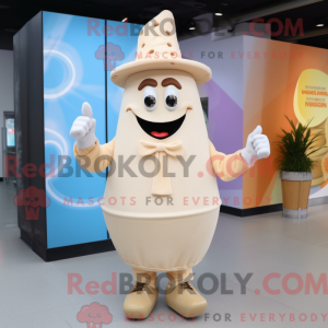 Cream Ice Cream mascot...