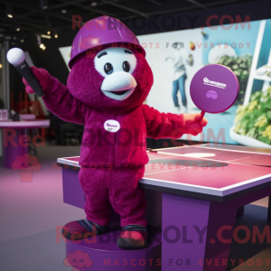 Magenta Ping Pong Table...