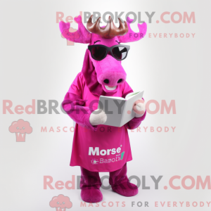 Magenta Moose mascot...