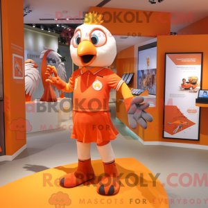 Orange Dove mascot costume...