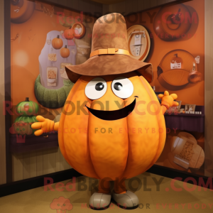 Rust Pumpkin mascot costume...