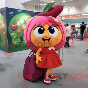 Peach Raspberry mascot...