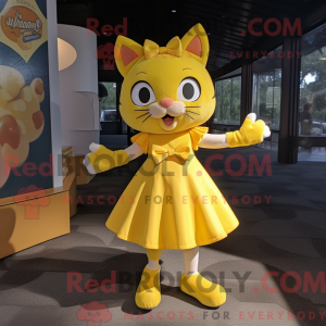 Lemon Yellow Cat mascot...