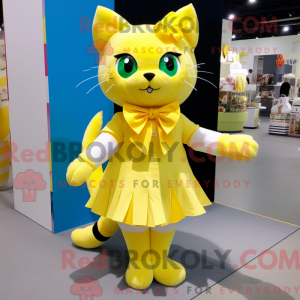 Lemon Yellow Cat mascot...