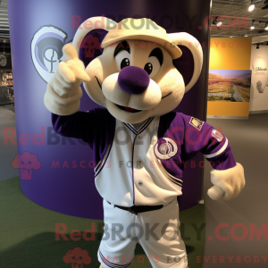 Purple Ram-maskotdraktfigur...