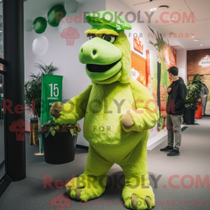 Lime Green Camel mascot...