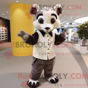 Cream Civet mascot costume...