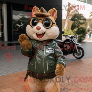 Olive Squirrel mascot...