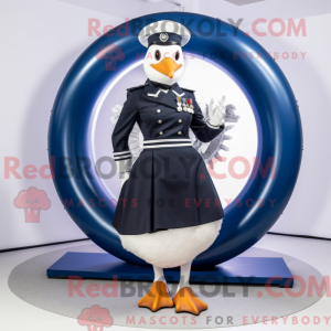 Navy Pigeon maskot kostume...